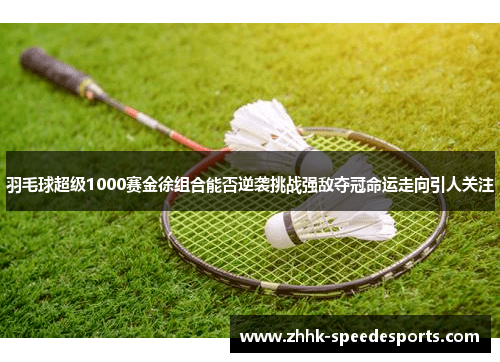 羽毛球超级1000赛金徐组合能否逆袭挑战强敌夺冠命运走向引人关注